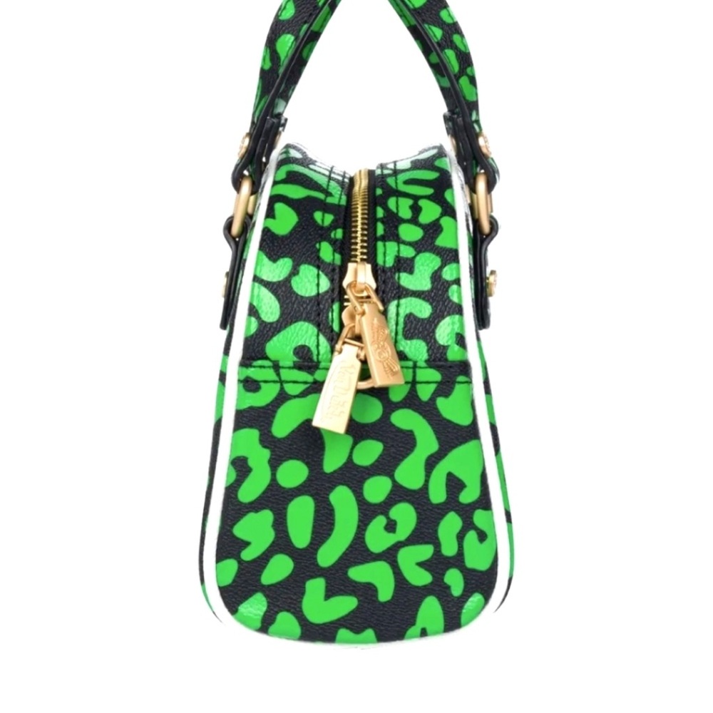 Von Dutch NWT Neon Green and Black Mini Bag - Picture 4 of 9